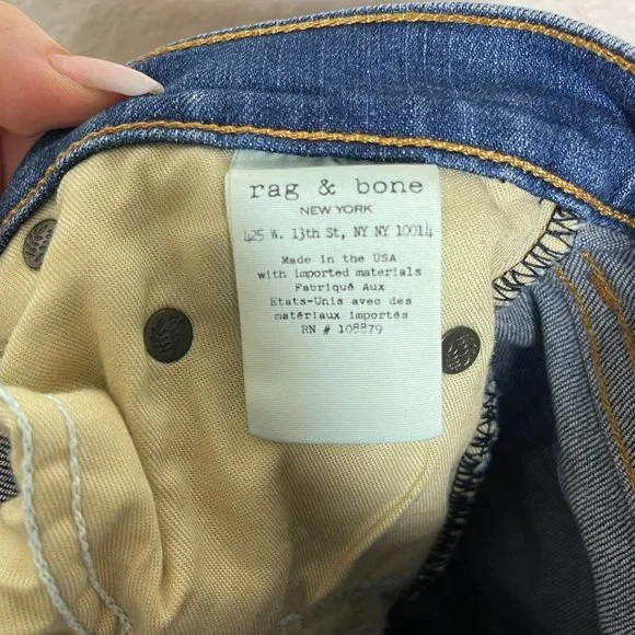 rag & bone The Dre Women's Jeans Size 25 - Picture 9 of 11